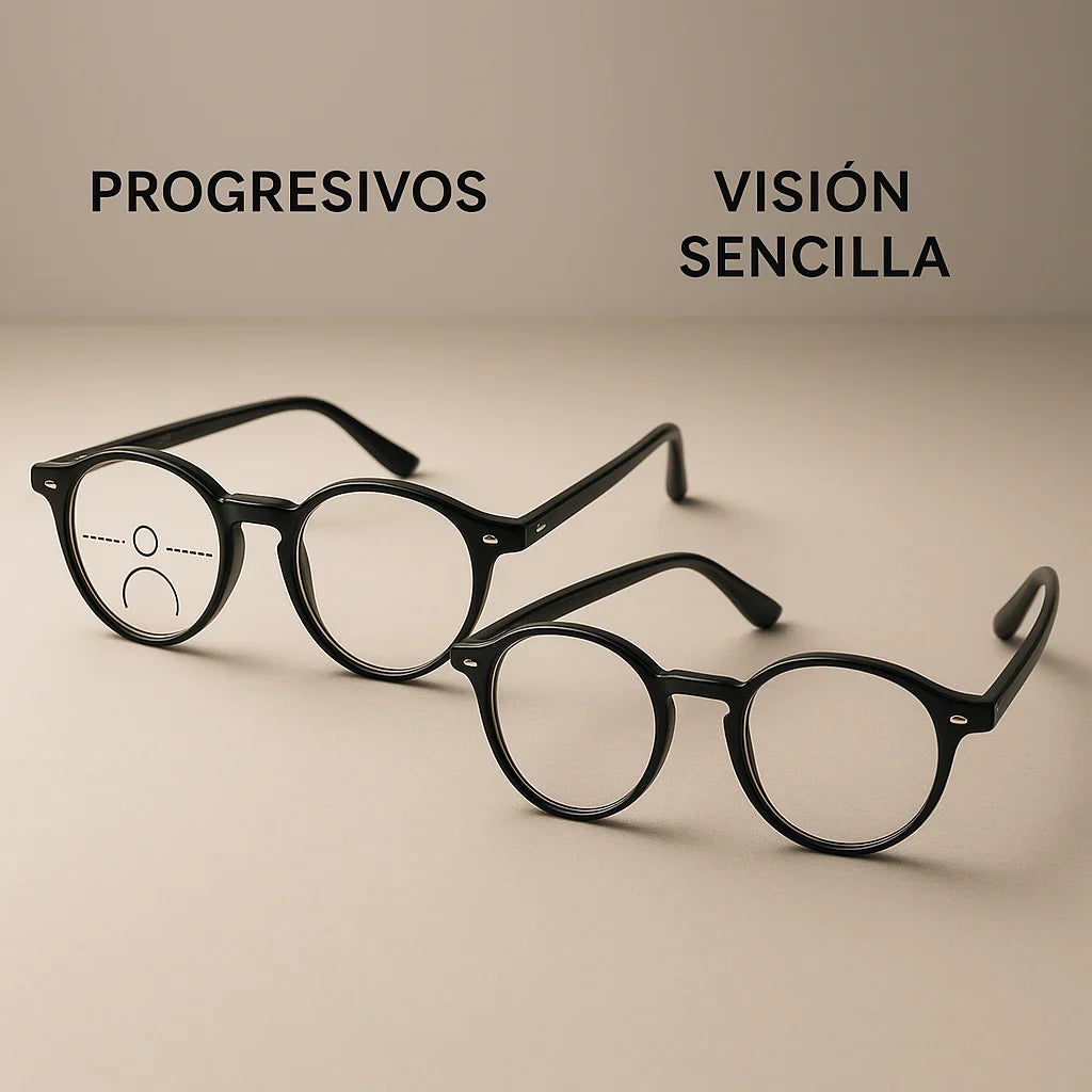 Lentes progresivos vs visión sencilla: diferencias clave y usos